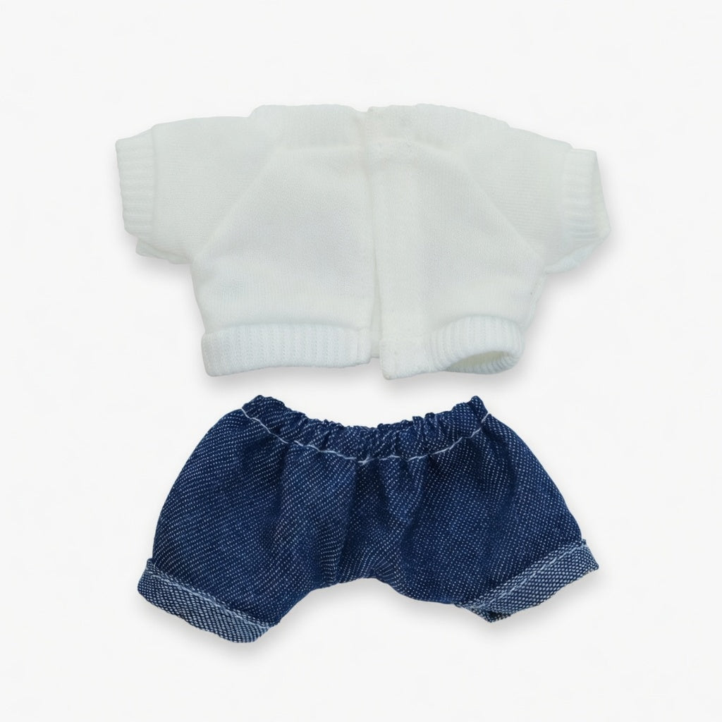 LAAF Customizable T-Shirt & Jeans Set for 20cm Dolls & Labubu – Personalized Apparel