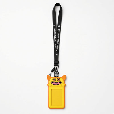 Fuggler Funny Ugly Monster Yellow Teddy Bear ID Card Holder