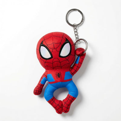 MINISO Marvel Spider-Man Side-Hanging Plush Keychain Pendant Figurine – 14.5cm Soft Collectible Hanging Decoration Gift