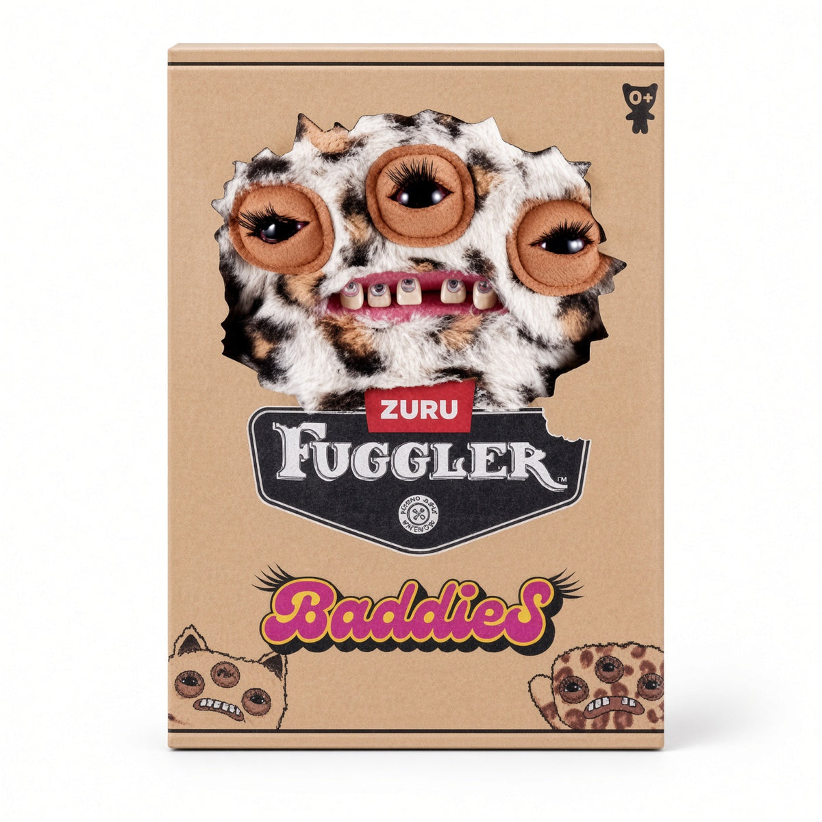 Fuggler Baddies Fuggs 9-Inch Annoyed Alien Leopard Plush