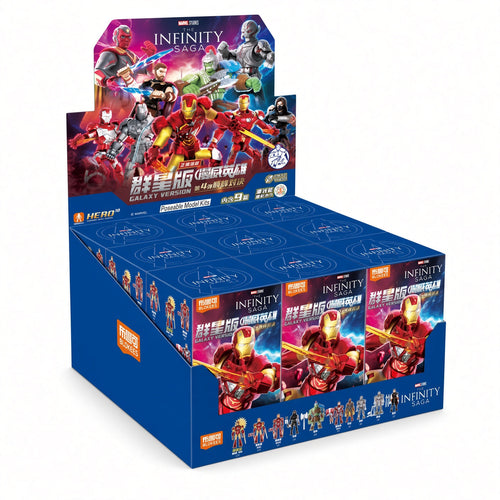 Blokees Marvel Hero Spiderman Galaxy Ver.06 Figure Blindbox Model Kit – Snap-Fit Collectible Toy Set