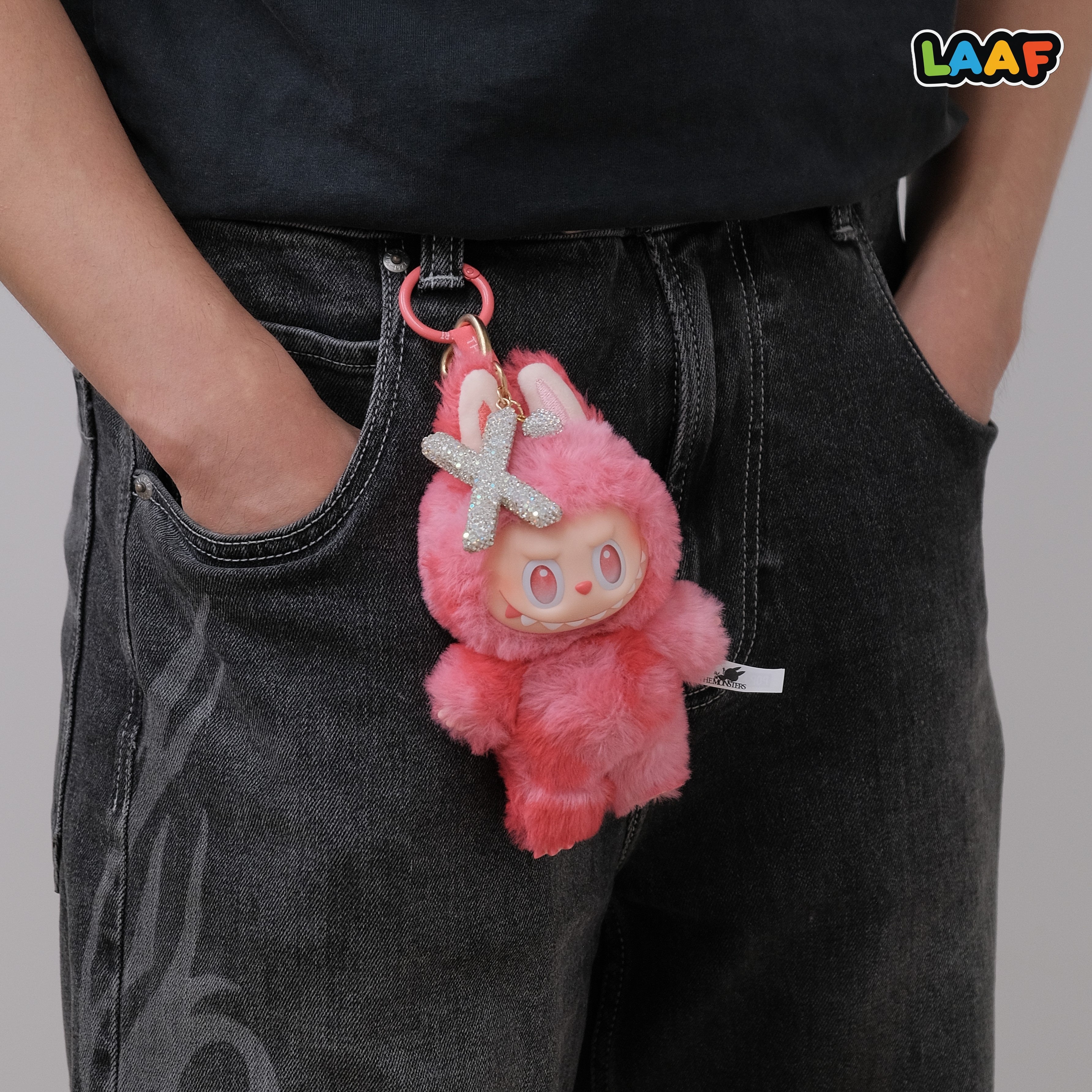 LAAF Rhinestone 26 Letters & Heart Pendant – Bag Charm & Keychain