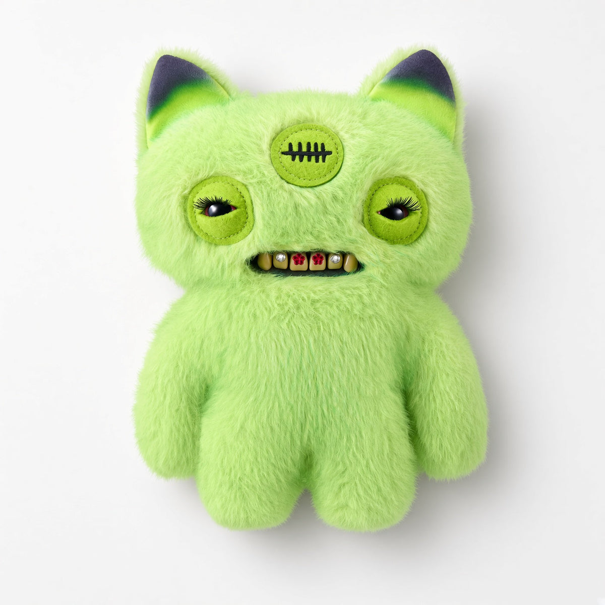 Fuggler Baddies Fuggs 9-Inch Annoyed Alien Neon Green Plush