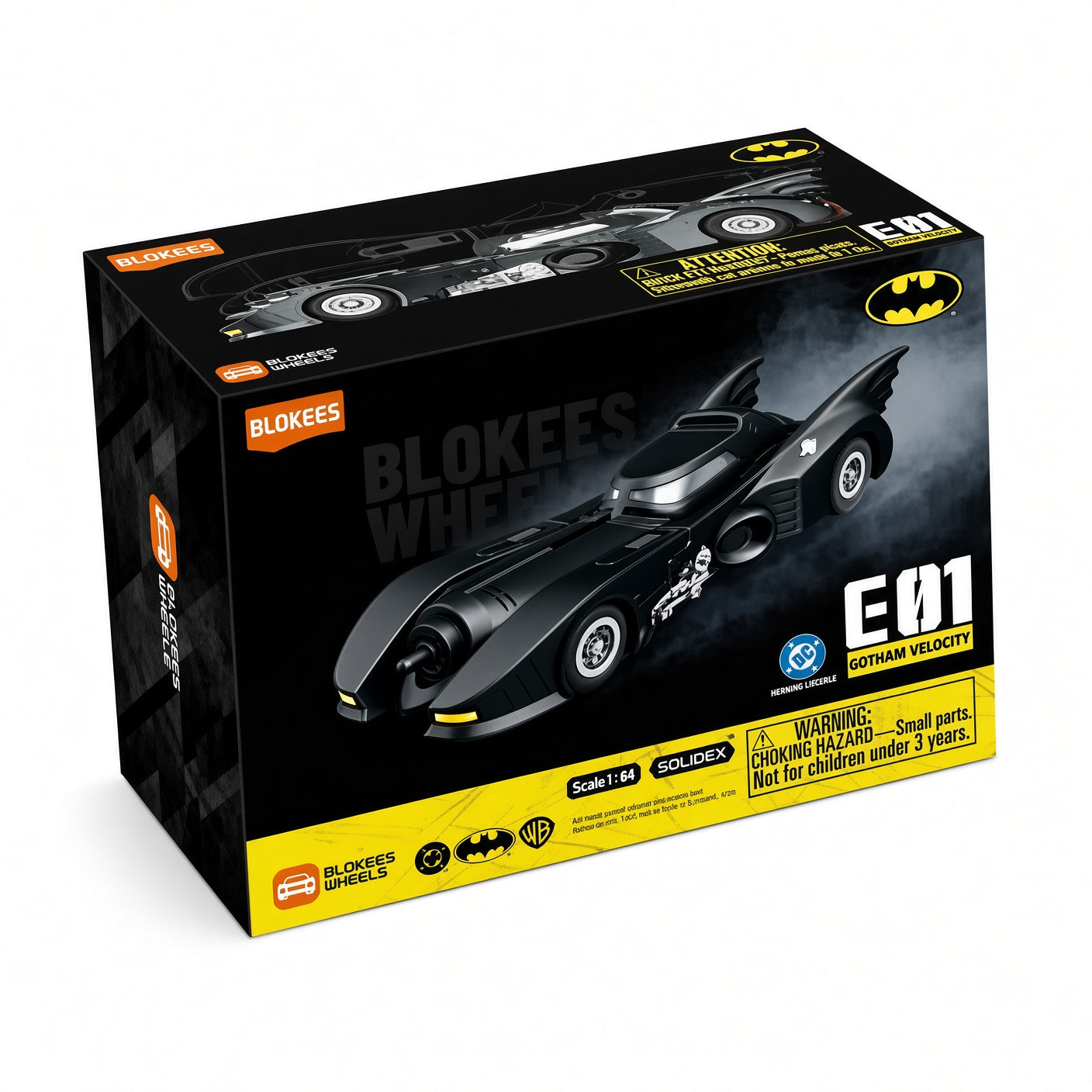 Blokees Batman Vol.1 Gotham Shadow Collectible Building Block BatMobile Model Kit – Snap-Fit DC Collector Toy | CRAZXY