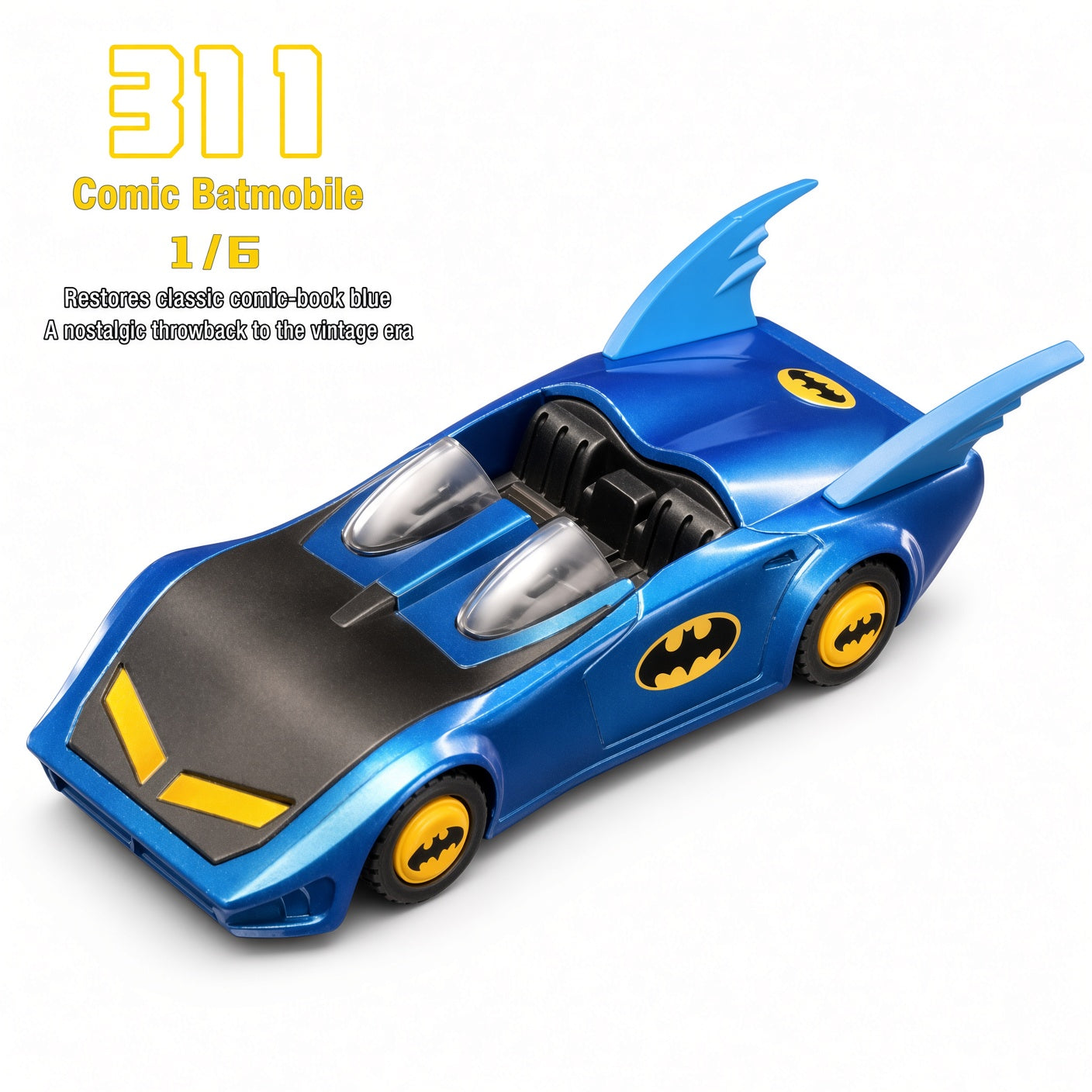 Blokees Batman Vol.1 Gotham Shadow Collectible Building Block BatMobile Model Kit – Snap-Fit DC Collector Toy | CRAZXY