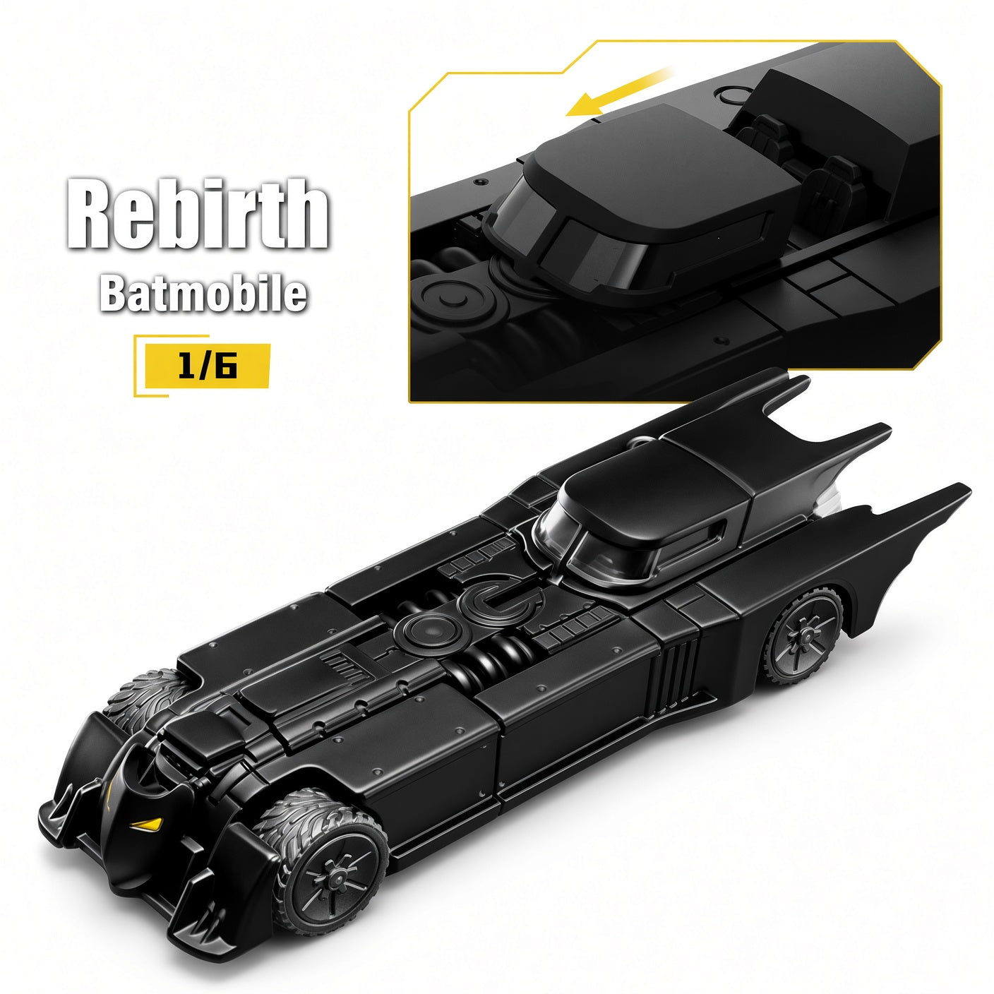 Blokees Batman Vol.2 Gotham Shadow Collectible Building Block Car Model Kit – Snap-Fit DC Collector Toy | CRAZXY
