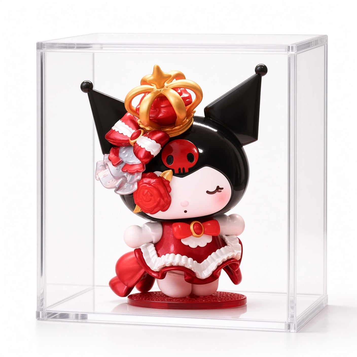 TOPTOY Sanrio Rose Night Series Blind Box – Pudding Dog, Kuromi & Hello Kitty Desktop Collectible Figure | CRAZXY