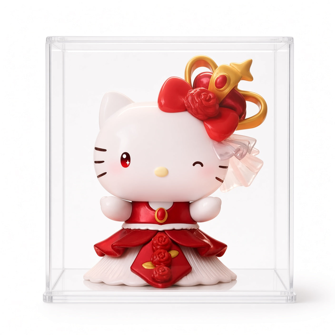 TOPTOY Sanrio Rose Night Series Blind Box – Pudding Dog, Kuromi & Hello Kitty Desktop Collectible Figure | CRAZXY