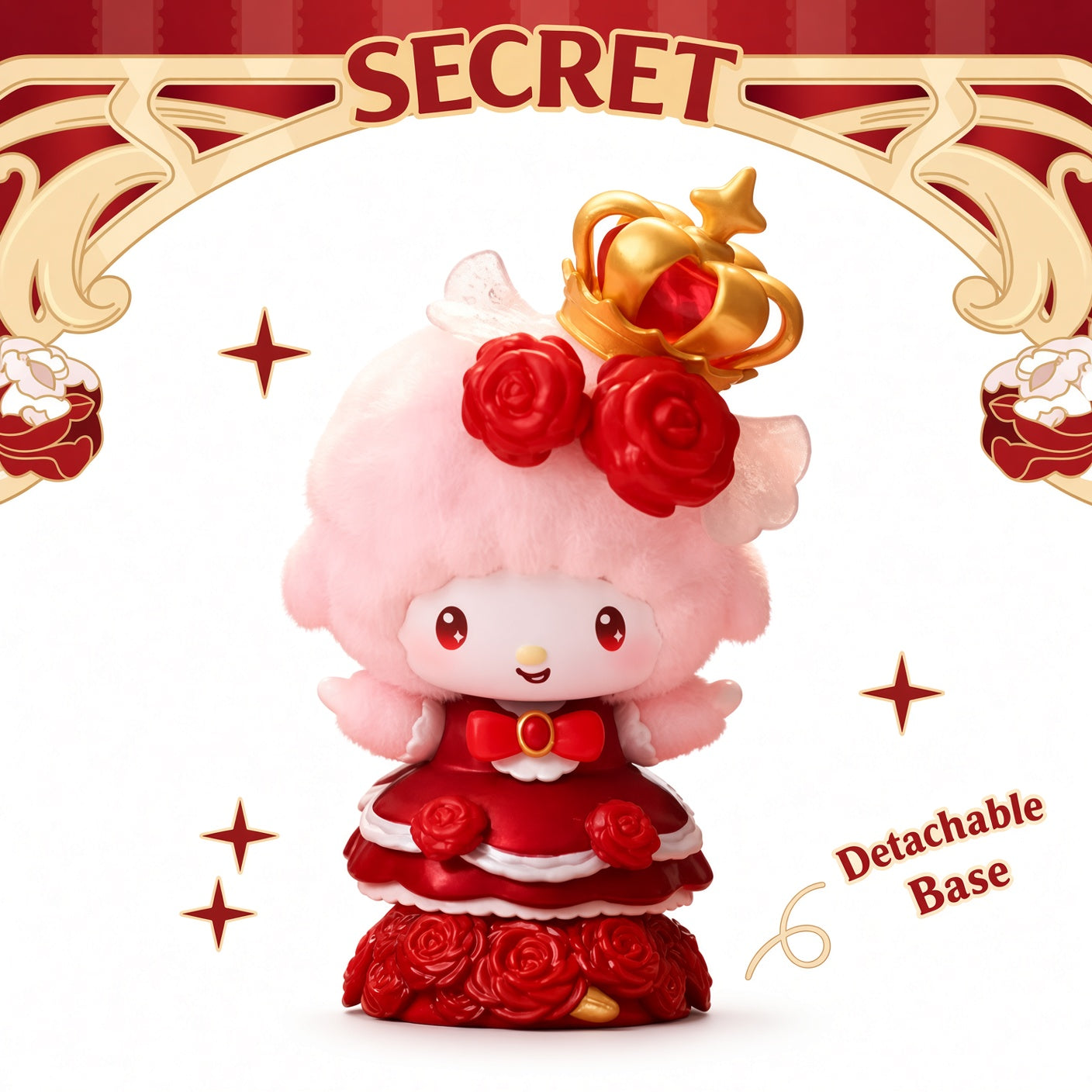 TOPTOY Sanrio Rose Night Series Blind Box – Pudding Dog, Kuromi & Hello Kitty Desktop Collectible Figure | CRAZXY