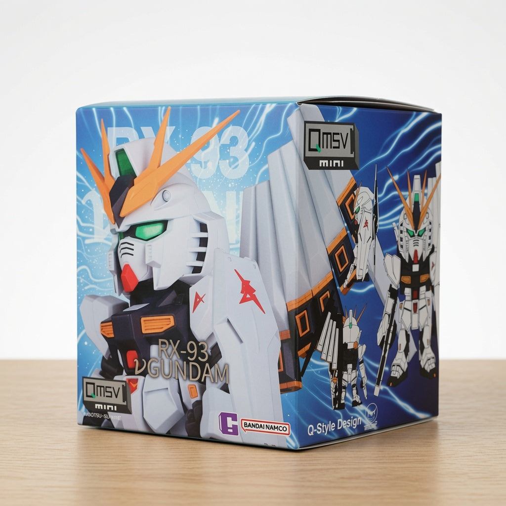 Bandai Namco QMSV Mini RX-93 Nu Gundam Blind Box Figure – Collectible Mobile Suit Gundam Mini-Model