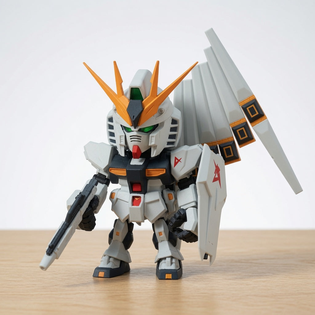 Bandai Namco QMSV Mini RX-93 Nu Gundam Blind Box Figure – Collectible Mobile Suit Gundam Mini-Model