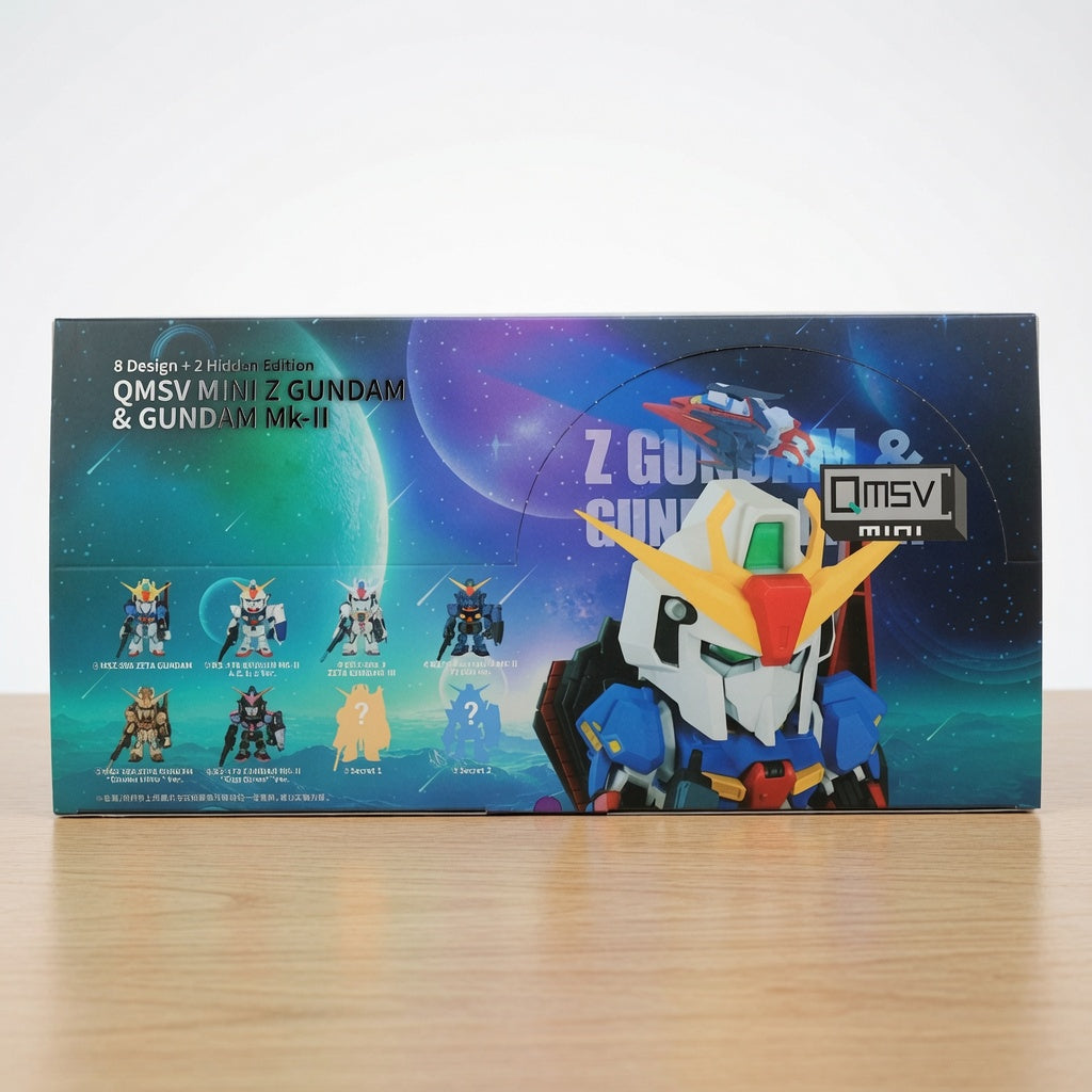 Bandai Namco QMSV Mini Z Gundam & Gundam MK-II Blind Box Figure – Collectible Mobile Suit Gundam Mini-Model