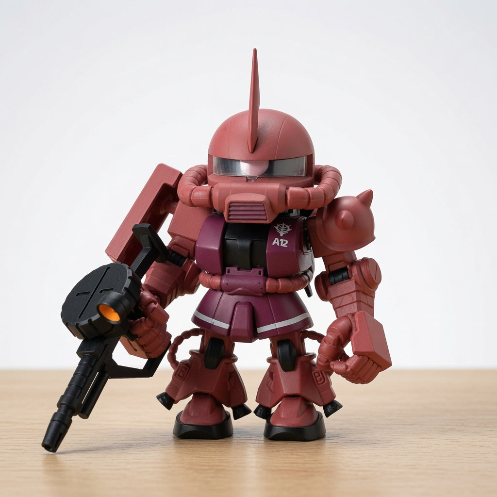 Bandai Namco QMSV Char's Custom Series Blind Box Figure – Collectible Mobile Suit Gundam Mini-Model