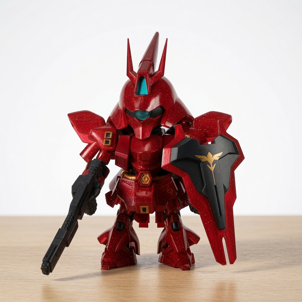 Bandai Namco QMSV Char's Custom Series Blind Box Figure – Collectible Mobile Suit Gundam Mini-Model