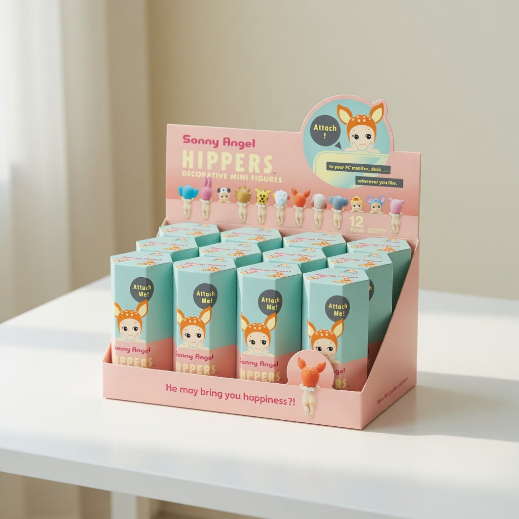 Sonny Angel Hippers Series Figures, Stick & Hang Cute Blind Box Figure