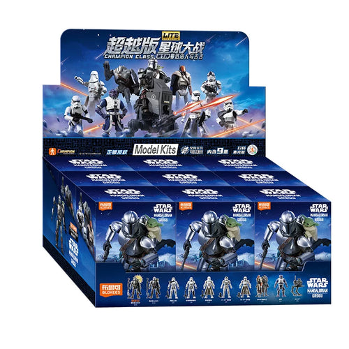 Blokees Star Wars Champion Class Lite — Mandalorian & Grogu Blind Box Model Kit Figure