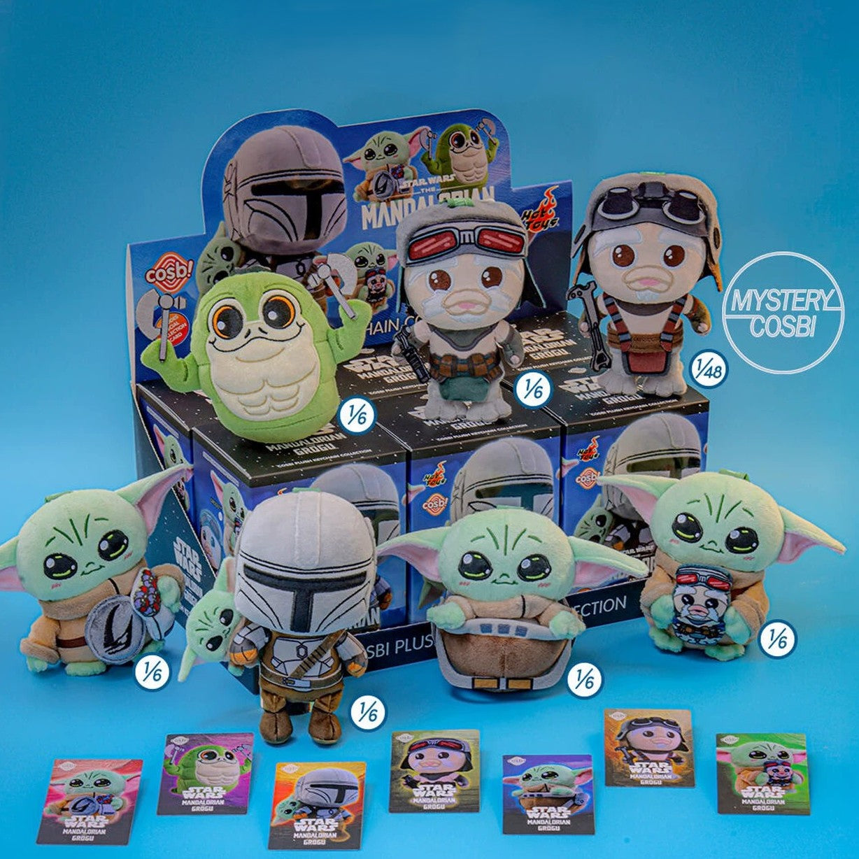 Hot Toys Star Wars The Mandalorian & Grogu COSBI Plush Pendant Blind Box