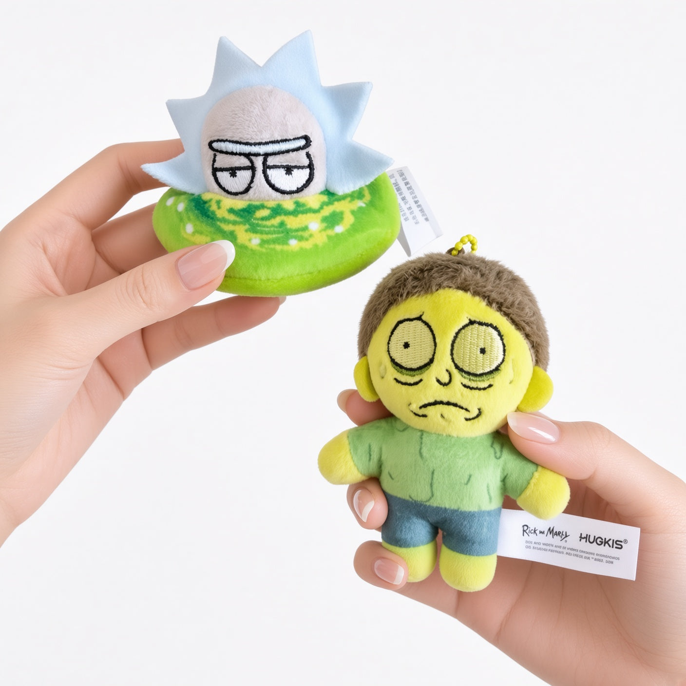 HUGKIS Rick and Morty Multiverse Series Plush Blind Bag – Magnetic Fridge Magnet & Hanging Pendant Collectible | 17.5cm Soft Figure with Secret Spaceship, Planet Morty & Giant Head Edition | CRAZXY