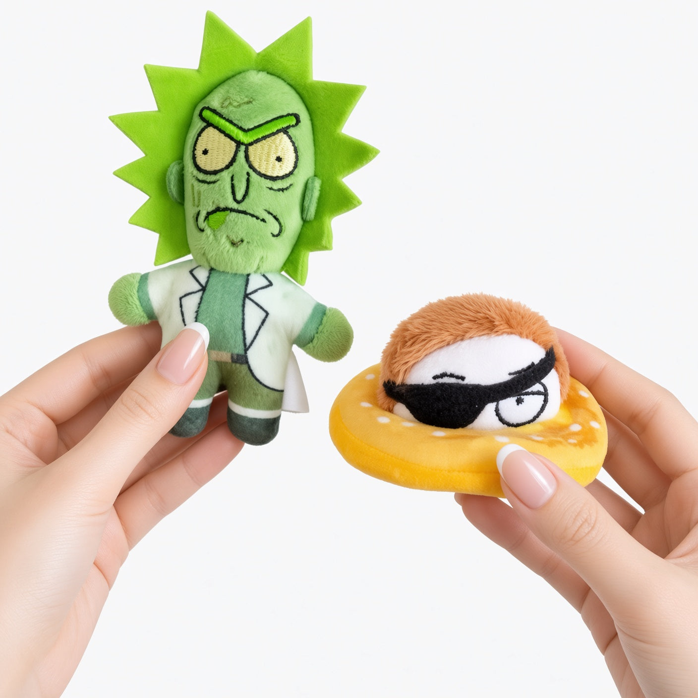 HUGKIS Rick and Morty Multiverse Series Plush Blind Bag – Magnetic Fridge Magnet & Hanging Pendant Collectible | 17.5cm Soft Figure with Secret Spaceship, Planet Morty & Giant Head Edition | CRAZXY