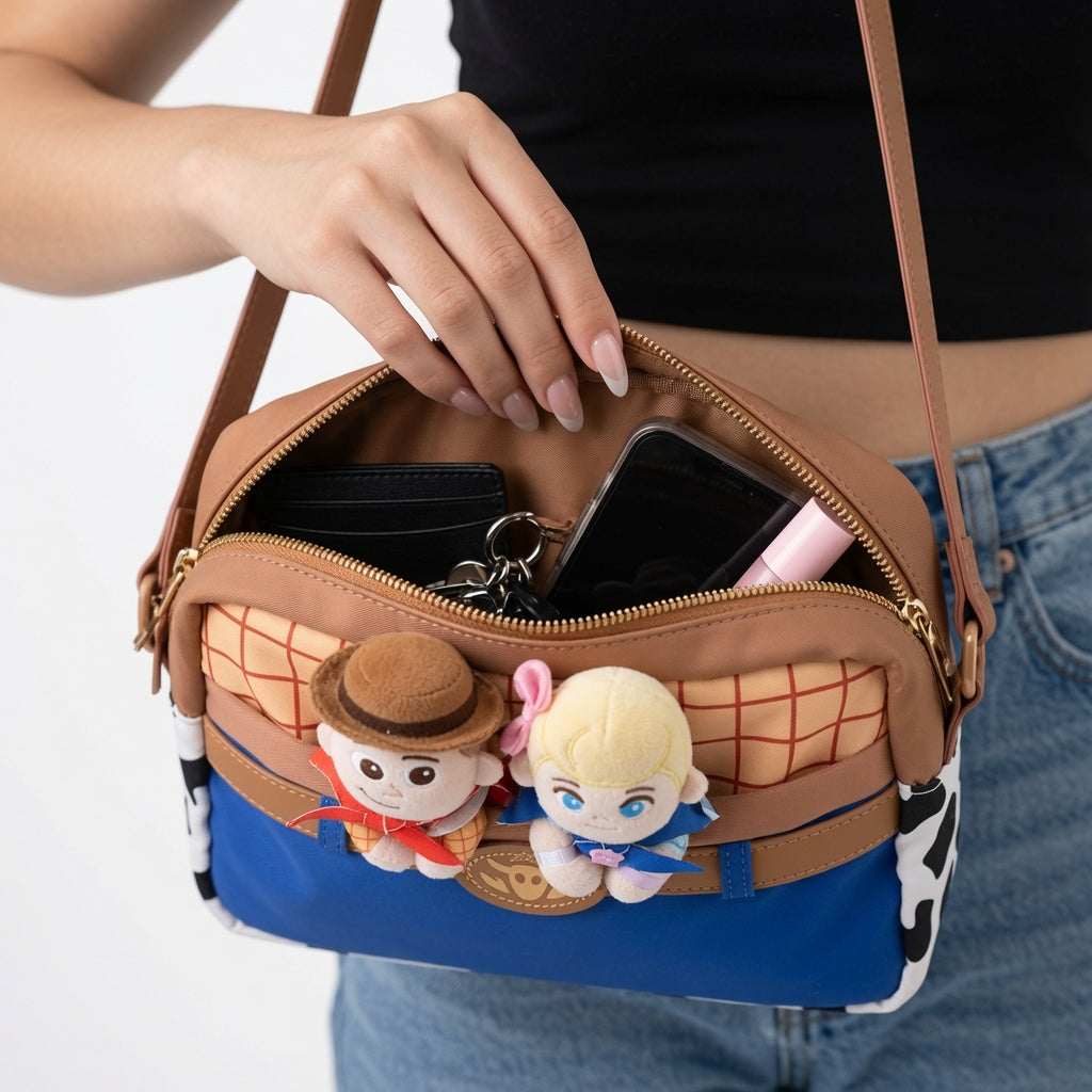 Potdemiel Disney Toy Story Woody & Bo Peep Crossbody Bag | CRAZXY