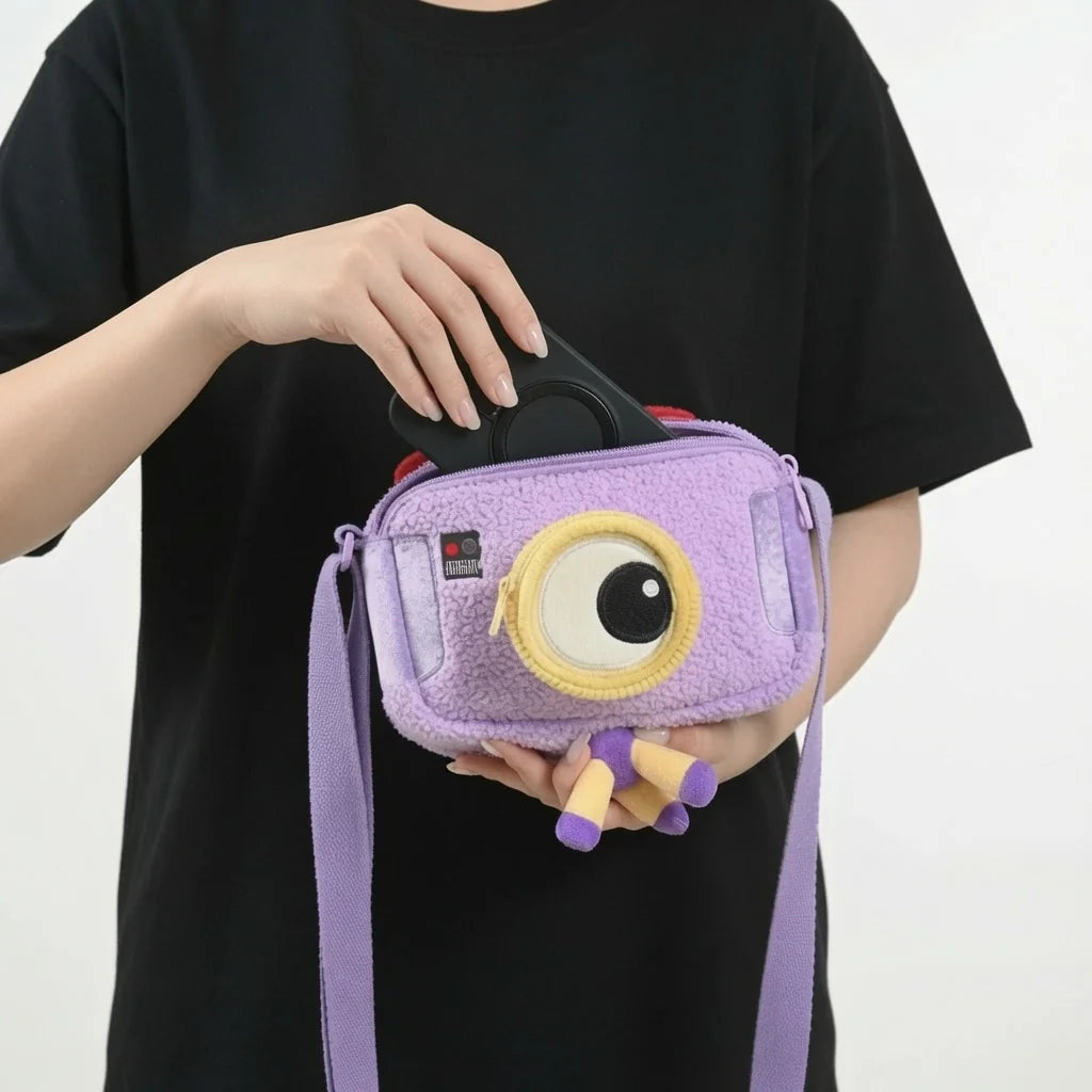 Potdemiel Disney Toy Story 5 Snappy Plush Crossbody Bag Fluffy Anime Character Shoulder Purse | CRAZXY