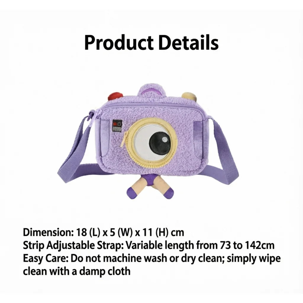 Potdemiel Disney Toy Story 5 Snappy Plush Crossbody Bag Fluffy Anime Character Shoulder Purse | CRAZXY