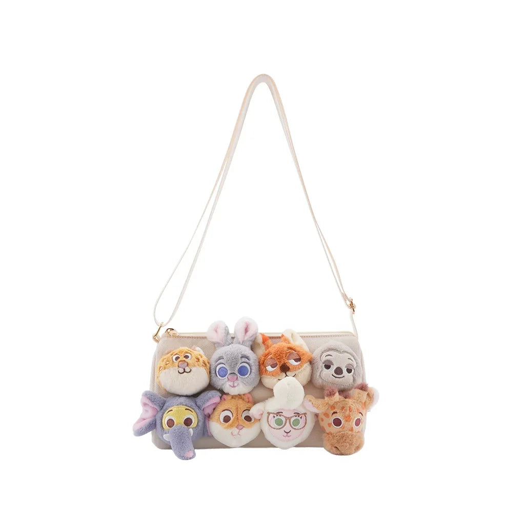 Potdemiel Disney Pixar Zootopia Plush Crossbody Bag Cute Character Shoulder Bag - Judy Nick | CRAZXY