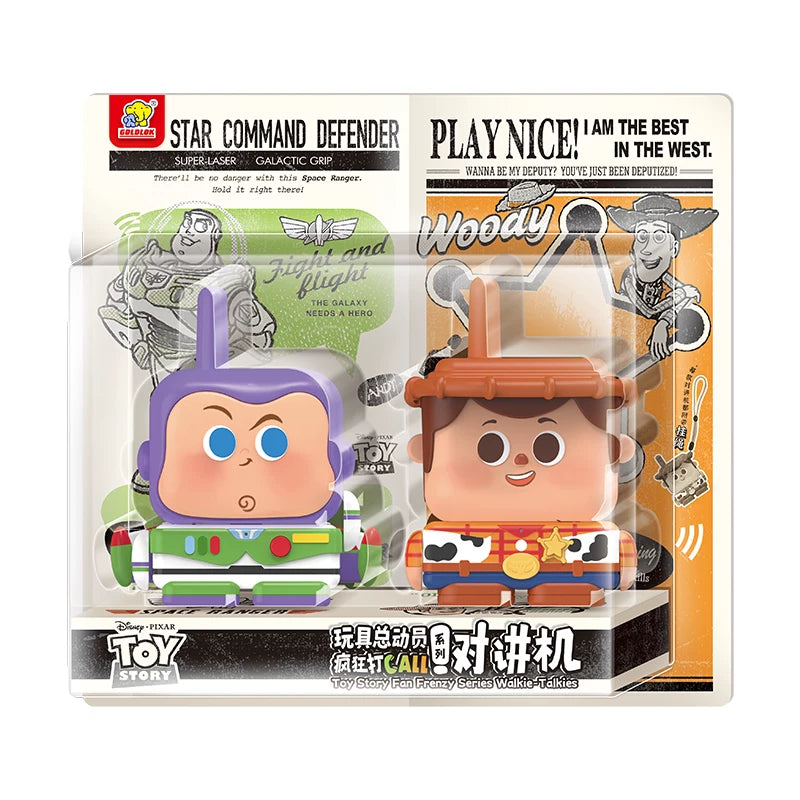 GOLDLOK Disney Toy Story Woody & Buzz Lightyear Walkie Talkie Set