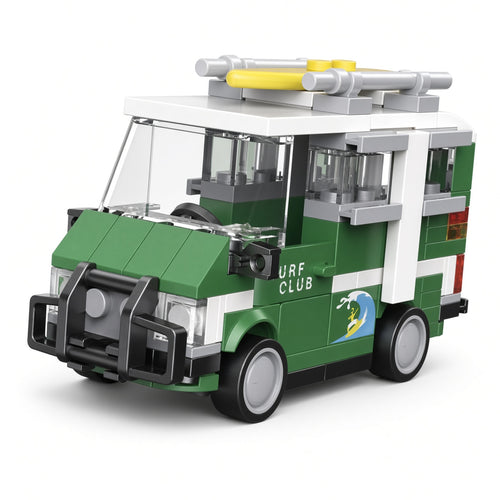 DECOOL Mini Racing Series Pull-Back Brick Car - Bus, Van & Train Models