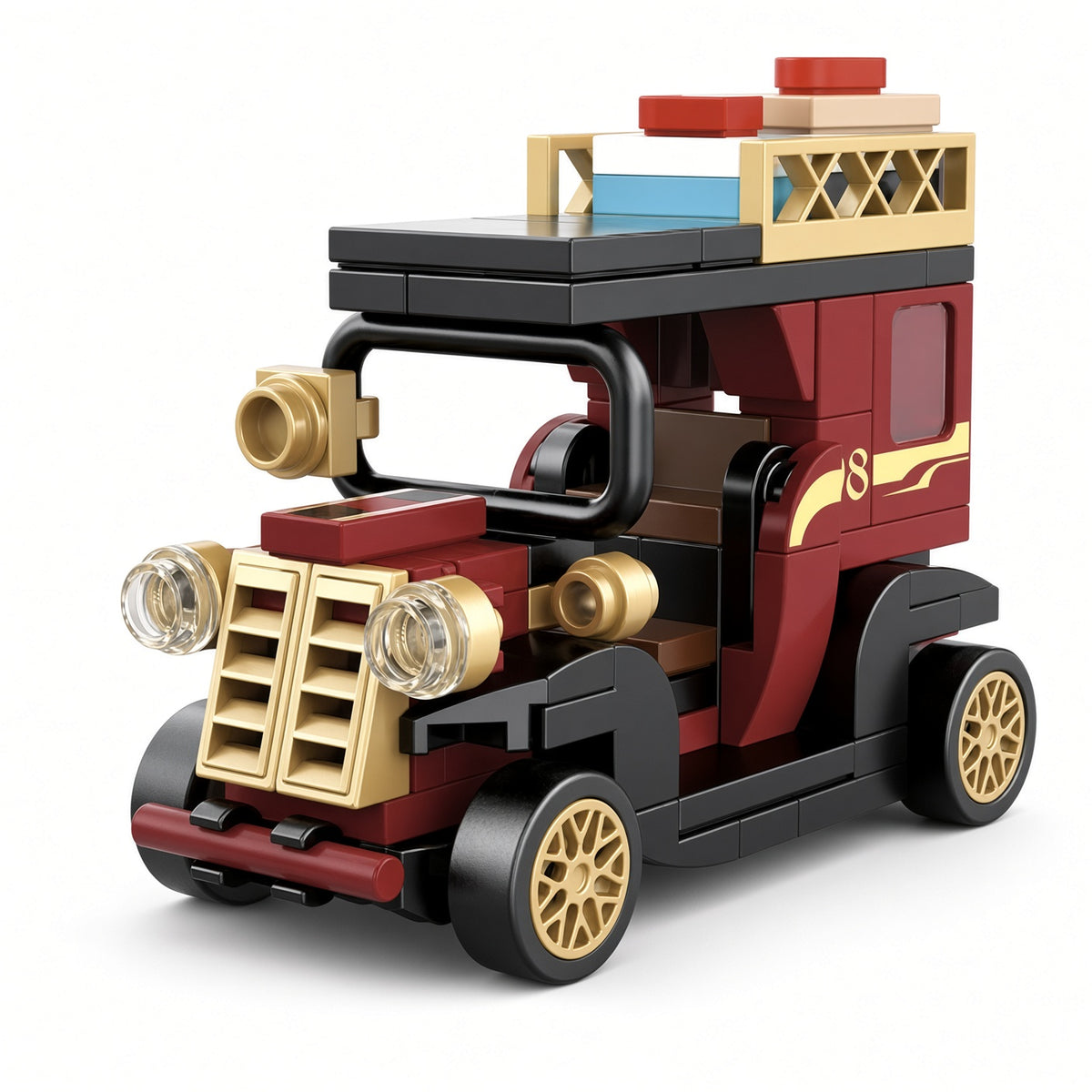 DECOOL Mini Racing Series Pull-Back Brick Car - Bus, Van & Train Models
