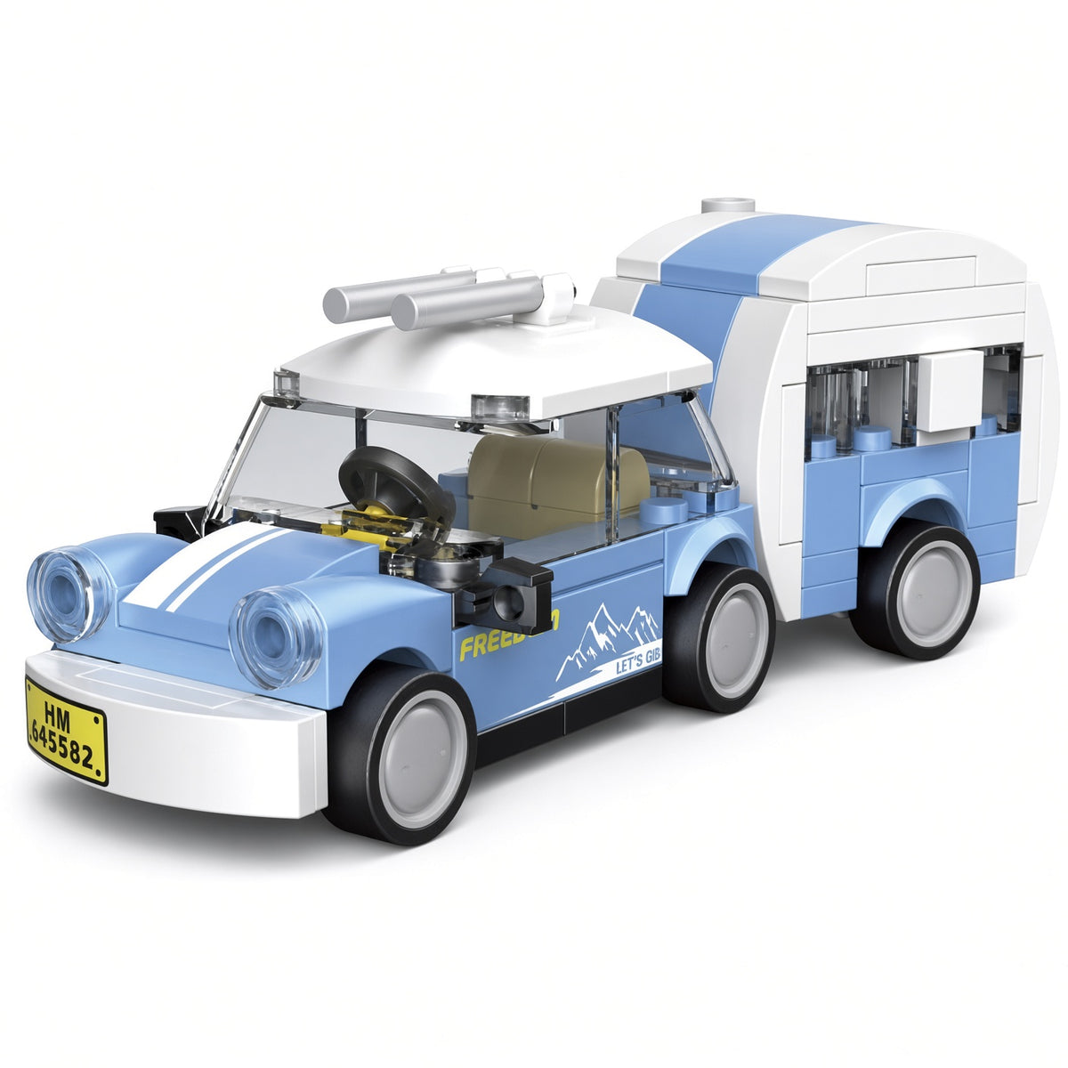 DECOOL Mini Racing Series Pull-Back Brick Car - Bus, Van & Train Models