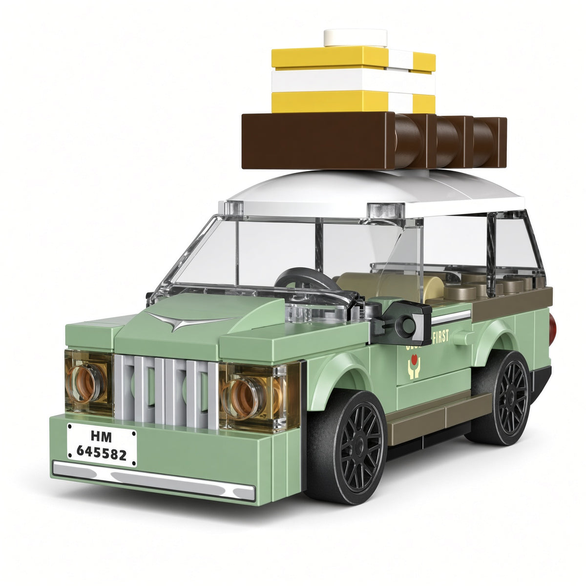 DECOOL Mini Racing Series Pull-Back Brick Car - Bus, Van & Train Models