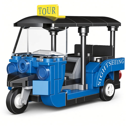 DECOOL Mini Racing Series Pull-Back Brick Car - Off-Road & Food Truck Models