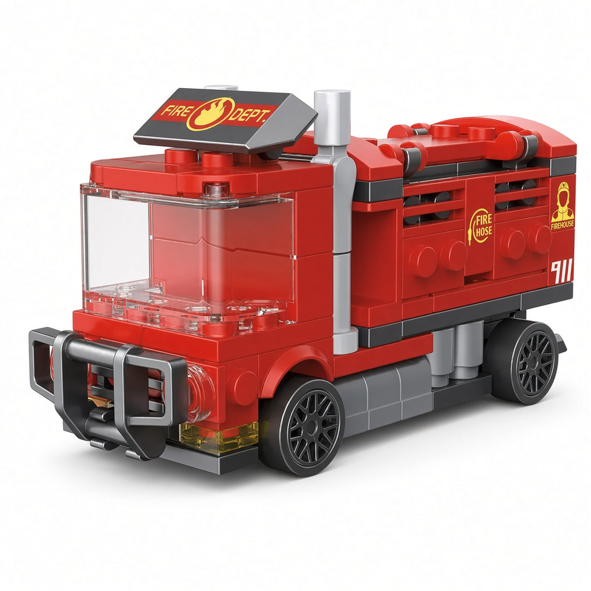 DECOOL Mini Racing Series Pull-Back Brick Car - Rescue & Emergency Vehicles