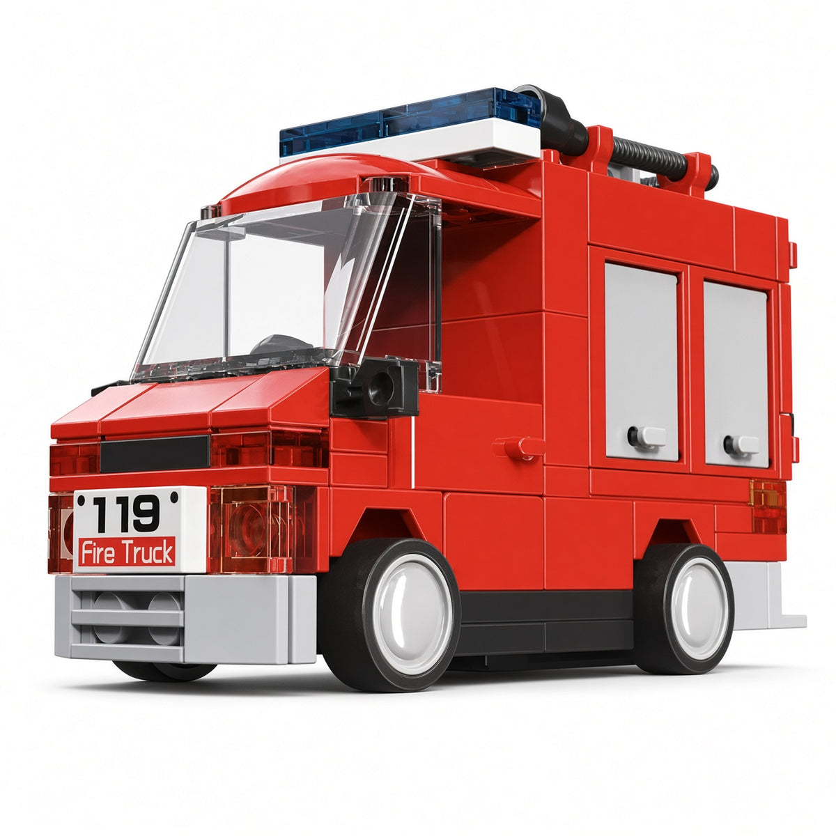DECOOL Mini Racing Series Pull-Back Brick Car - Rescue & Emergency Vehicles