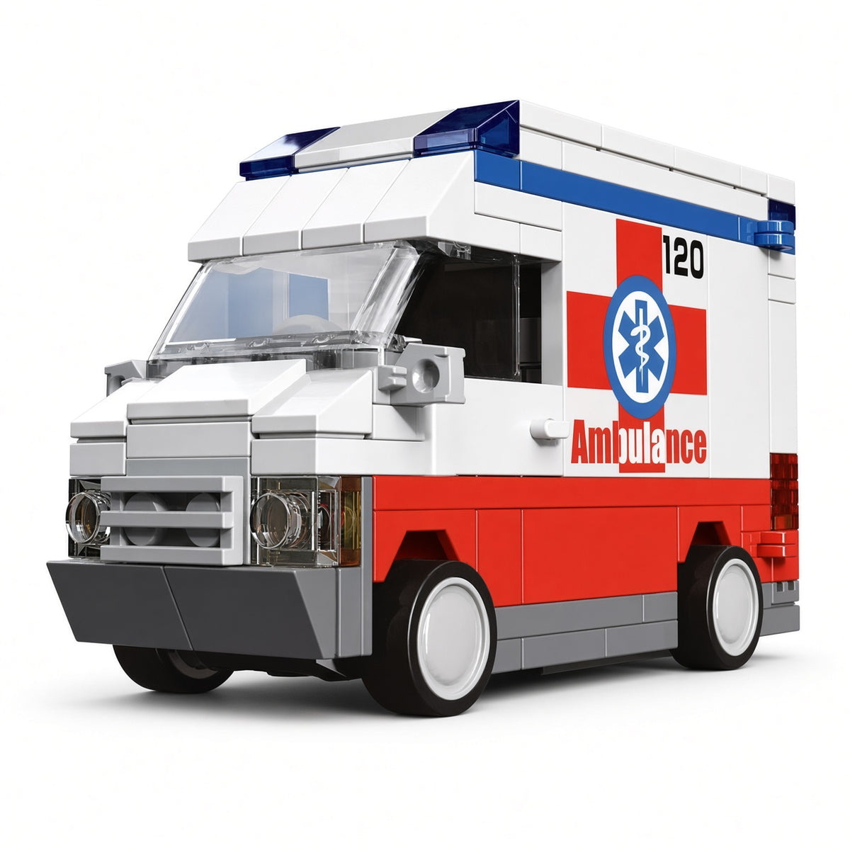 DECOOL Mini Racing Series Pull-Back Brick Car - Rescue & Emergency Vehicles