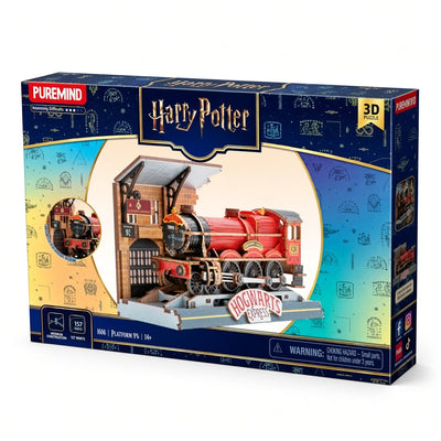 Puremind Harry Potter Platform 9¾ Hogwarts Express 3D Wooden Puzzle