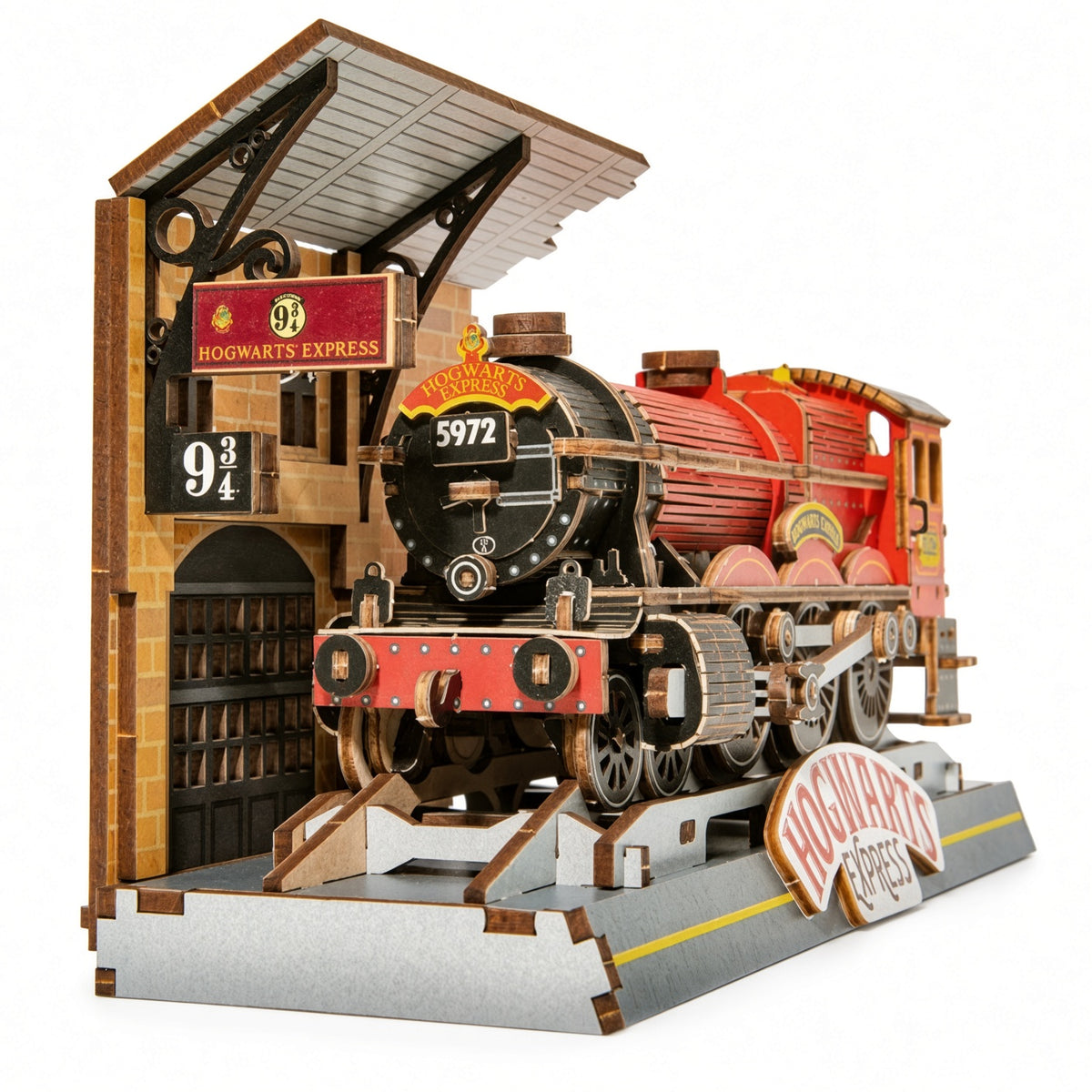 Puremind Harry Potter Platform 9¾ Hogwarts Express 3D Wooden Puzzle