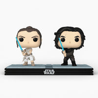 Funko POP! Moment Star Wars Rey & Kylo Ren (Glow) with Glow-in-the-Dark Lightsabers