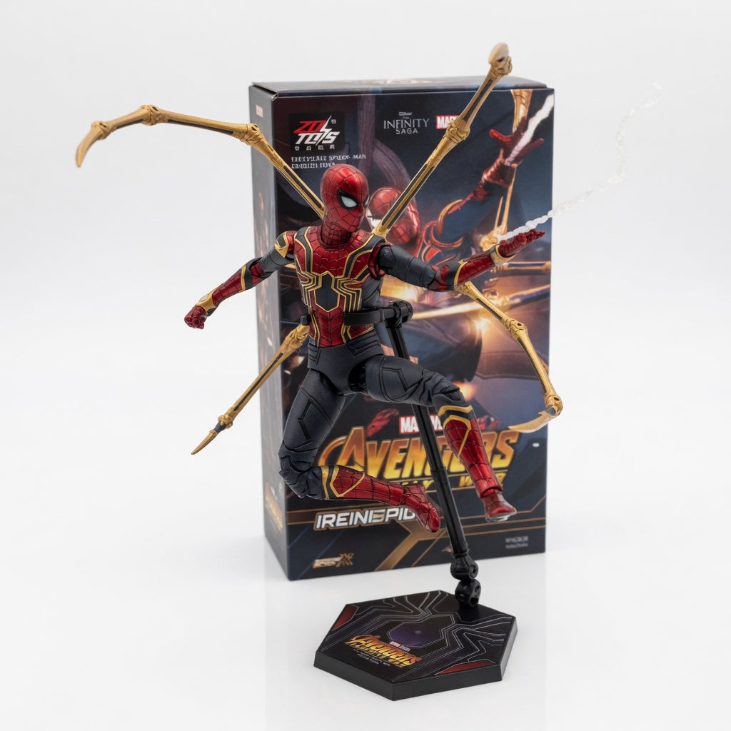 ZD Toys Iron Spider-Man 2.0 7 Inch 1:10 Scale Articulated Action Figure – Avengers: Infinity War