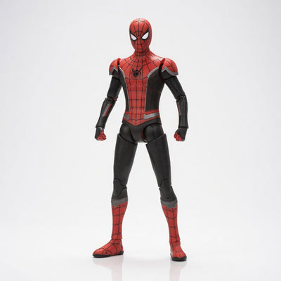 ZD Toys 7 Inch 1:10 Scale Red & Black Spider-Man Action Figure – Spider-Man: No Way Home (Marvel Licensed) | CRAZXY