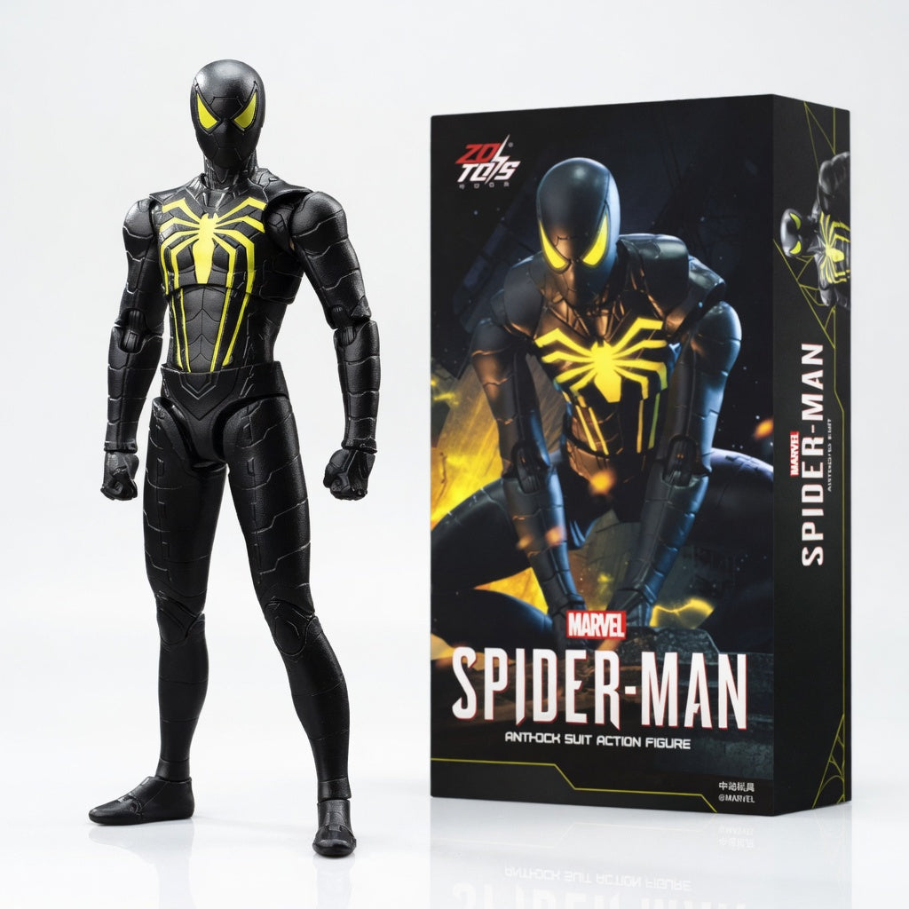 ZD Toys Marvel Official Anti-Ock Battle Armor Spider-Man Articulated Action Figure