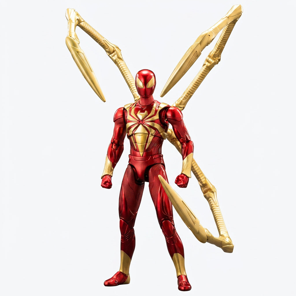 ZD Toys Marvel Official Iron Spider-Man with Multiple Accessories Articulated Action Figure