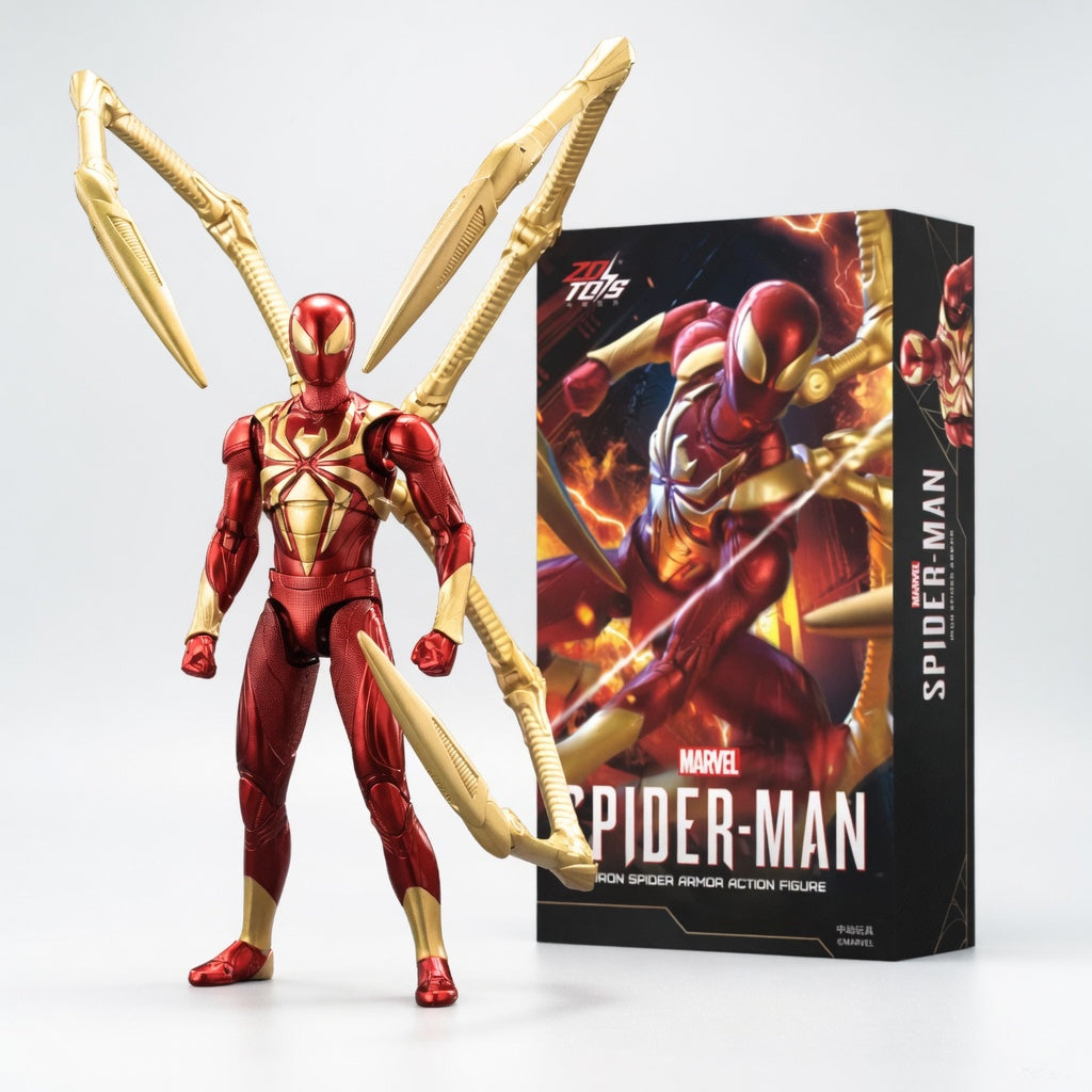 ZD Toys Marvel Official Iron Spider-Man with Multiple Accessories Articulated Action Figure