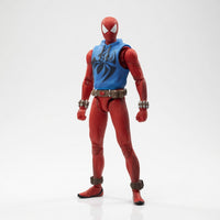 ZD Toys Marvel Official Scarlet Spider-Man Articulated Action Figure with Multiple Accessories
