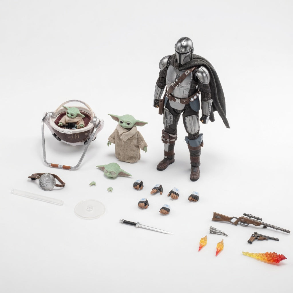ZD Toys Star Wars: The Mandalorian and Grogu Collectible Action Figure Set