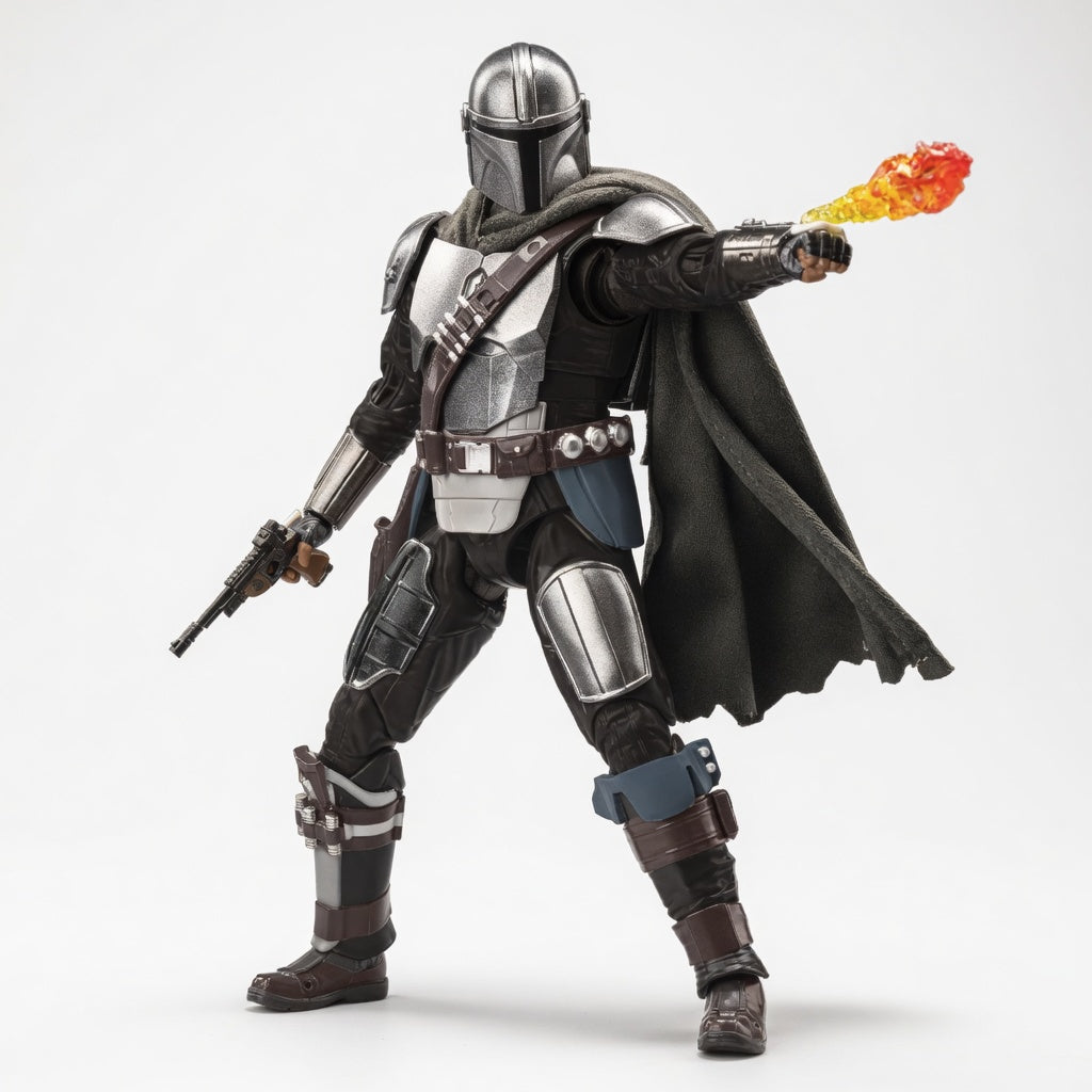 ZD Toys Star Wars: The Mandalorian Collectible Action Figure – Beskar Armor Edition
