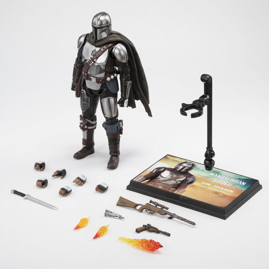ZD Toys Star Wars: The Mandalorian Collectible Action Figure – Beskar Armor Edition