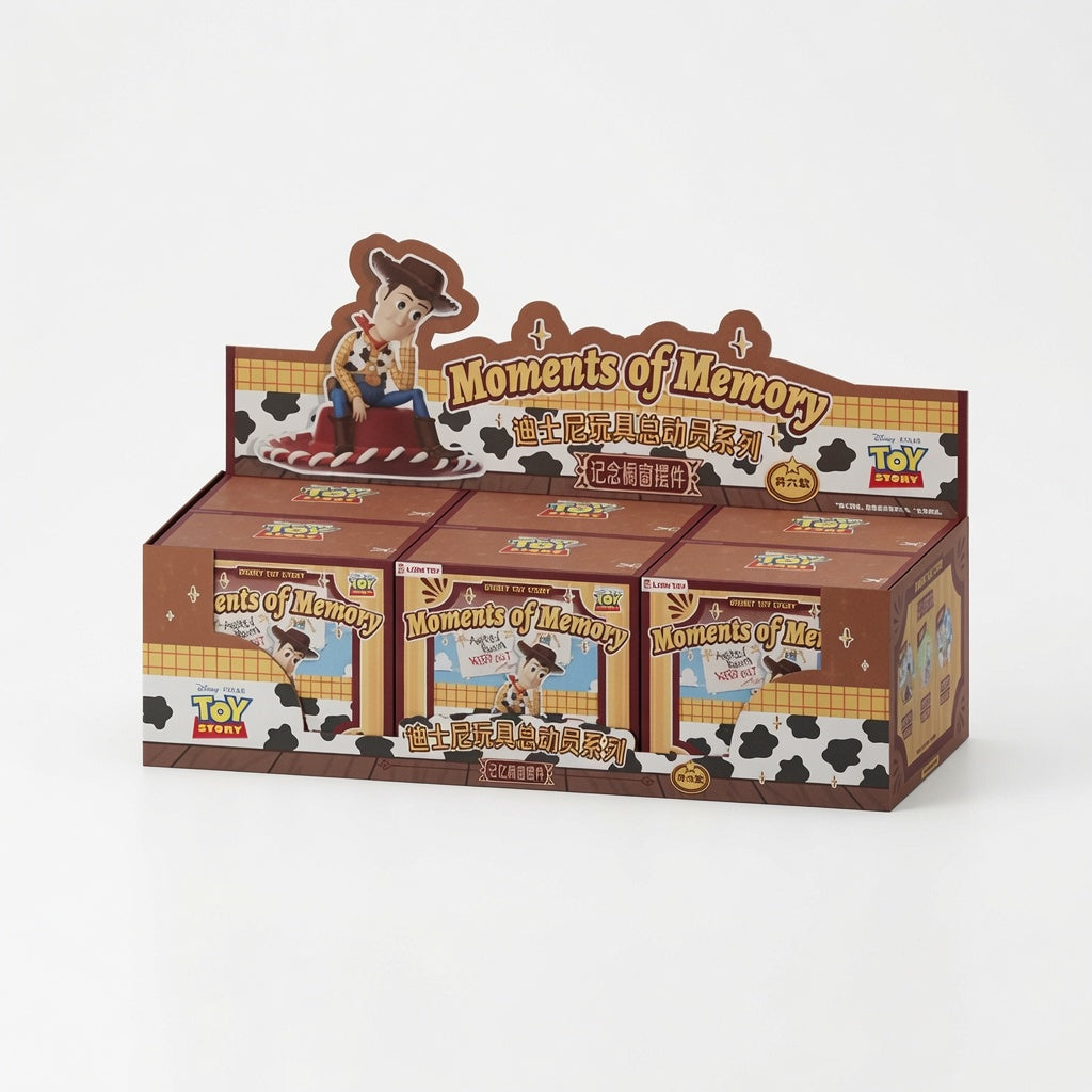 Disney Toy Story Moment of Memory Series Blind Box – Hexagonal Connectable Shadow Box Display Figurine | Buzz, Jessie, Ham, Forky & More | CRAZXY
