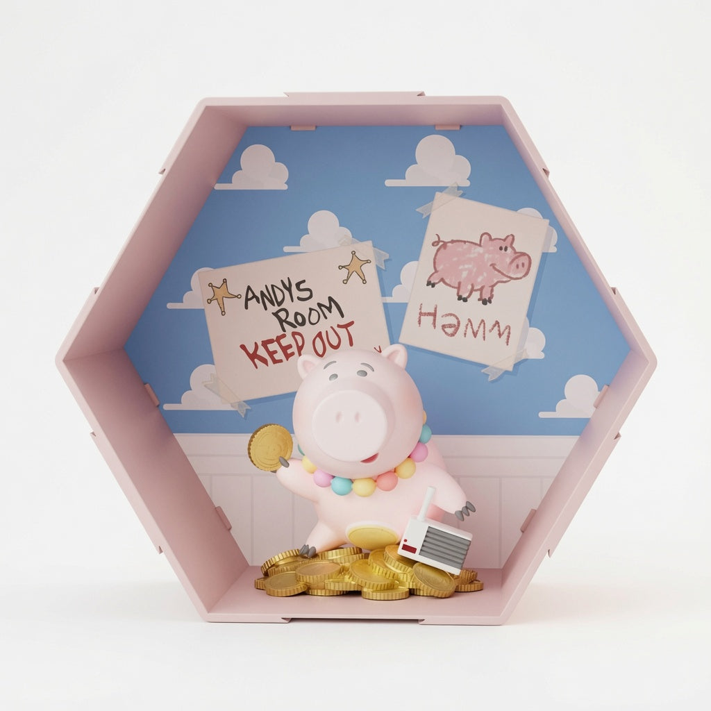 Disney Toy Story Moment of Memory Series Blind Box – Hexagonal Connectable Shadow Box Display Figurine | Buzz, Jessie, Ham, Forky & More | CRAZXY